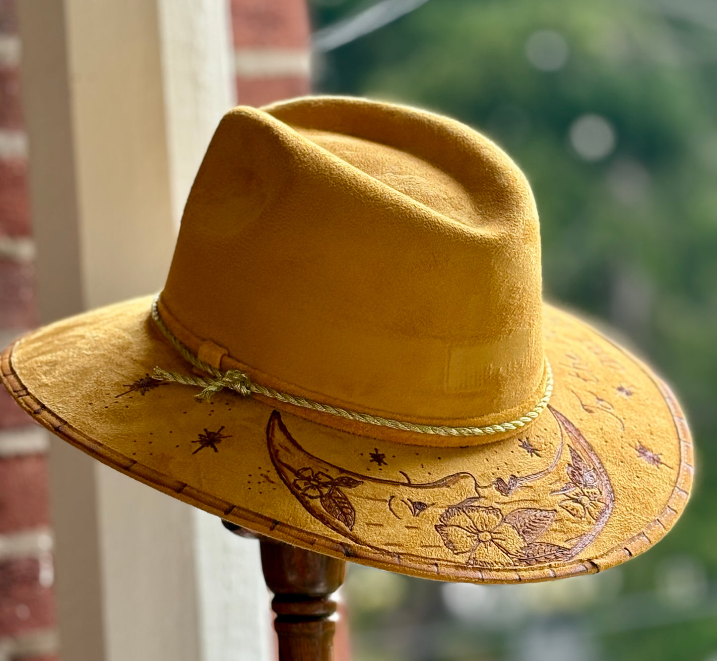 To the Moon and Back Mustard Fedora