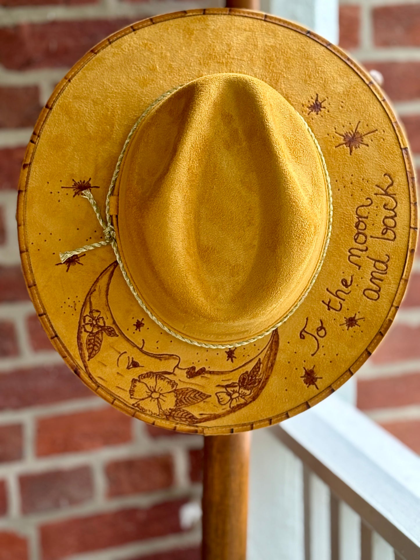 To the Moon and Back Mustard Fedora