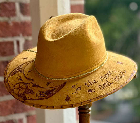 To the Moon and Back Mustard Fedora