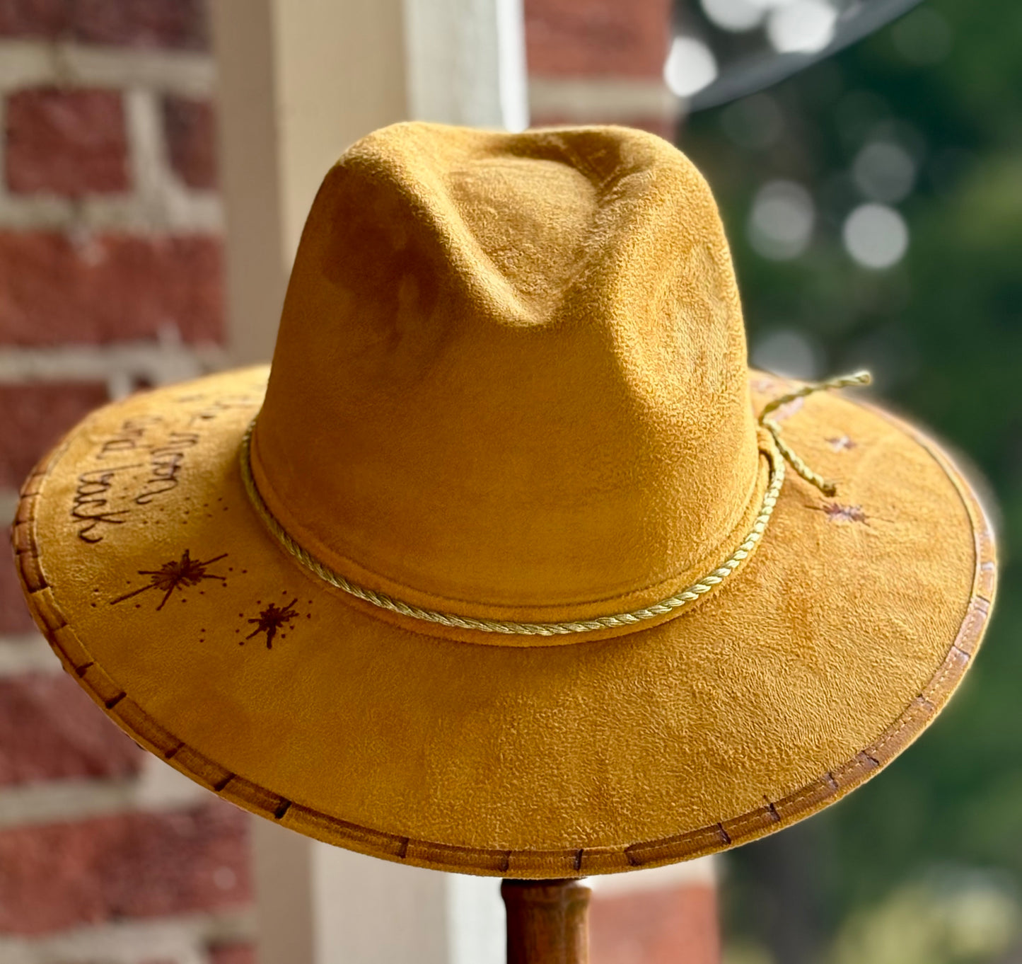 To the Moon and Back Mustard Fedora