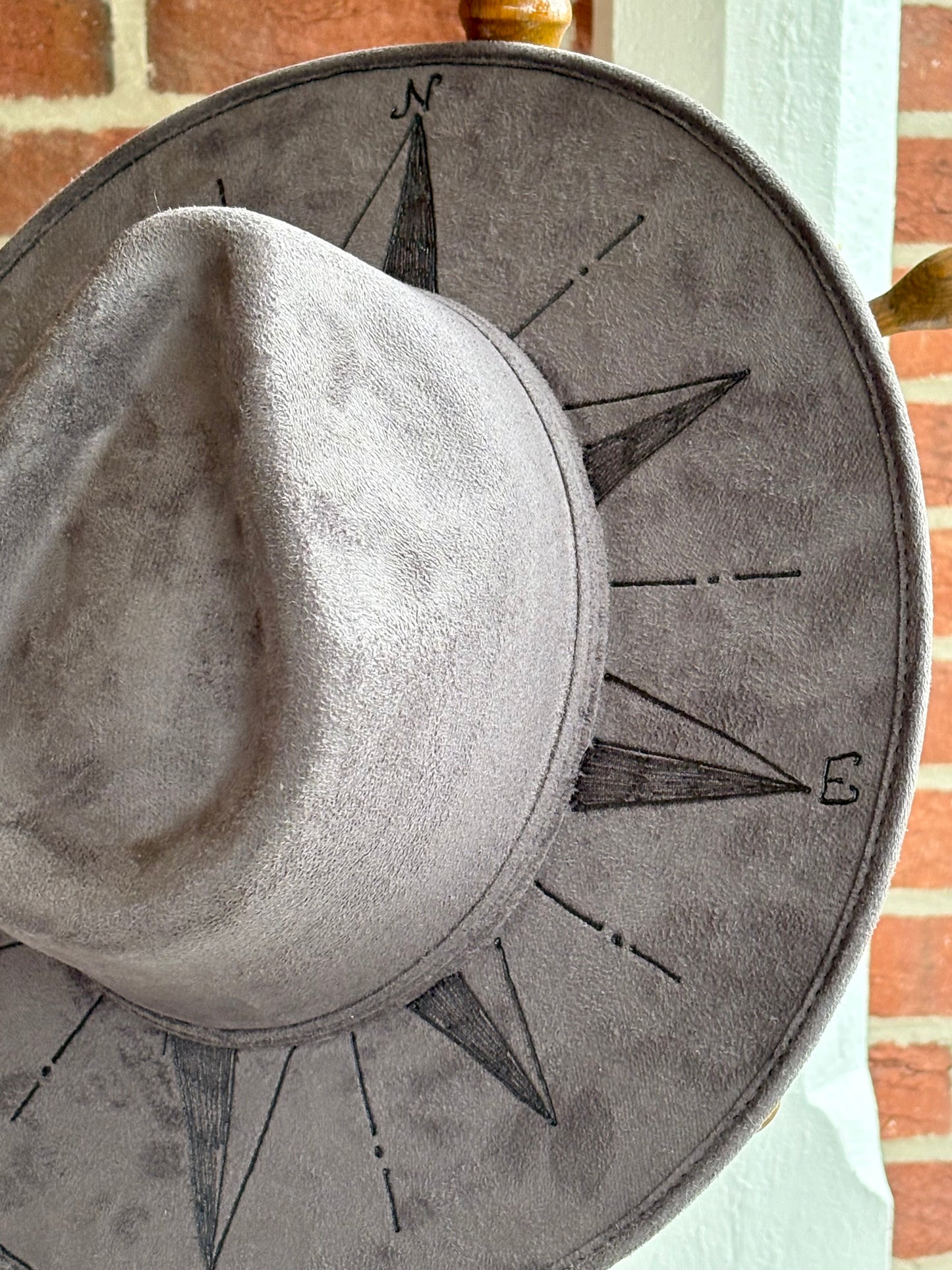 Charcoal Grey Compass