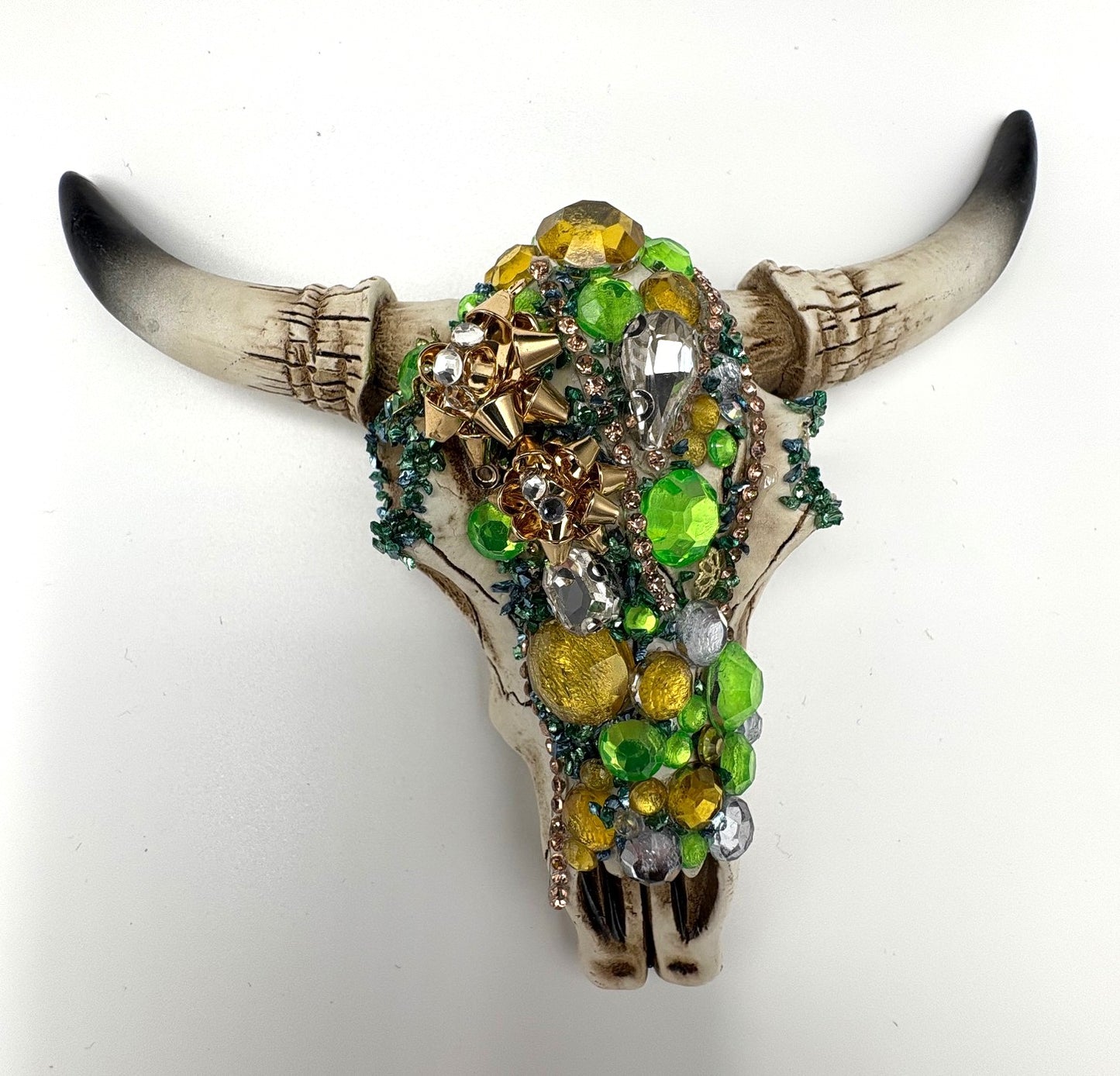 Green and Golden Medium Skull
