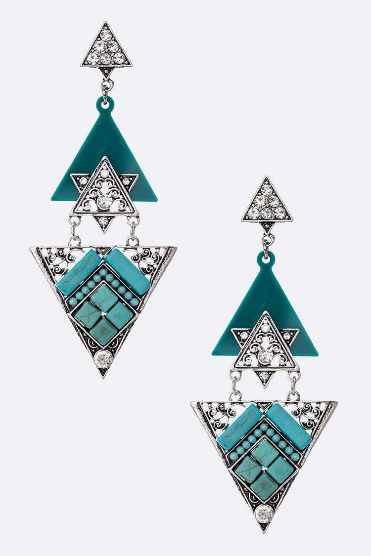 Diamond Turquoise Drop